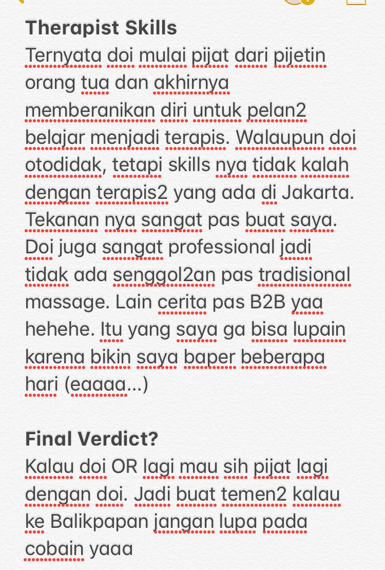 Andi On Twitter Review Pijat Rendy Pijatbpn Reviewpijat
