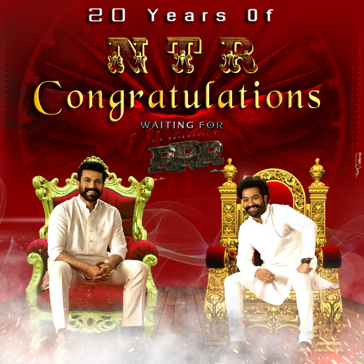 Congratulations <a href="/tarak9999/">Jr NTR</a> garu for Completing 20 Successful Years In Tollywood On Behalf of Mega Power Star <a href="/AlwaysRamCharan/">Ram Charan</a> Fans !!♥
Waiting For <a href="/RRRMovie/">RRR Movie</a> 😊
Editz :- <a href="/Simanchalcherry/">ꜱᴄ|𝐏𝐞𝐃𝐃𝐢 🚬</a>
#2DecadesOfNTREra  #SeethaRAMaRajuCHARAN