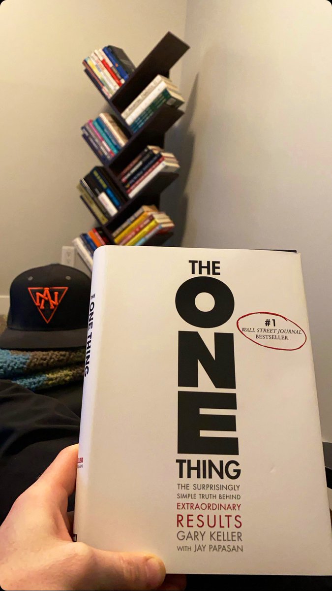 InvestWithJamie's tweet photo. What a book!
•
Feel like a scatter brain and not sure where to start?
•
Start by reading this book 👌🏼
@garykeller @the1thingbook https://t.co/CJnUDhIilG