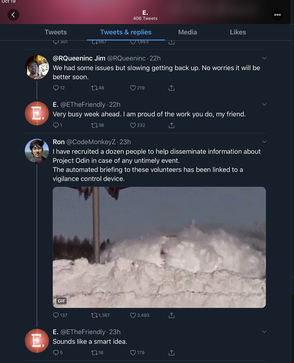 I immediately noticed a... cozy? relationship. More than that they seemed to be very *determined* to establish very. fucking. clearly. that they were friends.I had no idea who the account was but the relationship was clear.Behold the sloppy kisses: