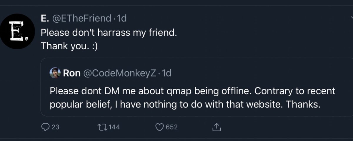 Don’t forget about  @CodeMonkeyZ who definitely knows the identity of this account along with his dad  @RQueenInc Why don’t you guys help us out here. Who dis?
