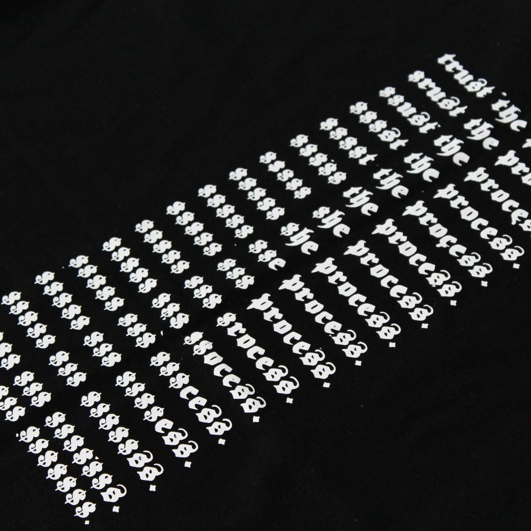 TRUST THE PROCESS. 

FEMALE + MALE VERSION AVAIL. 

THERICHXLIFE.COM