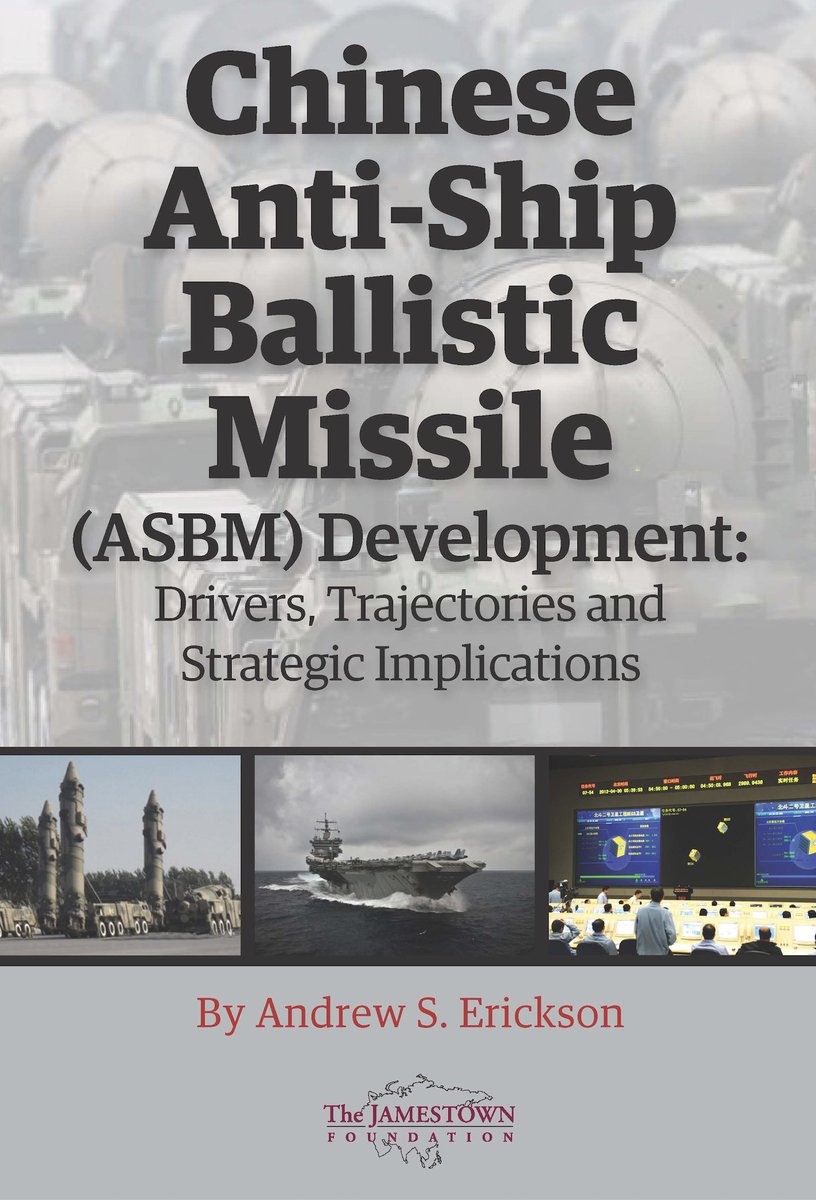 Several yrs of intense  #OpenSource  #research culminated in my 2013 book,  #Chinese  #AntiShip  #Ballistic  #Missile ( #ASBM) Development: Drivers, Trajectories & Strategic Implications. https://jamestown.org/program/how-china-got-there-first-beijings-unique-path-to-asbm-development-and-deployment/#.UbJLn8ptY2o https://www.andrewerickson.com/2013/05/chinese-anti-ship-ballistic-missile-development-drivers-trajectories-and-strategic-implications/ https://www.amazon.com/Chinese-Anti-Ship-Ballistic-Missile-Development/dp/0983084262/ref=la_B001JP451A_1_3?s=books&ie=UTF8&qid=1410270524&sr=1-3 http://www.andrewerickson.com/wp-content/uploads/2018/03/Chinese-Anti-Ship-Ballistic-Missile-Development_Book_Jamestown_2013.pdf