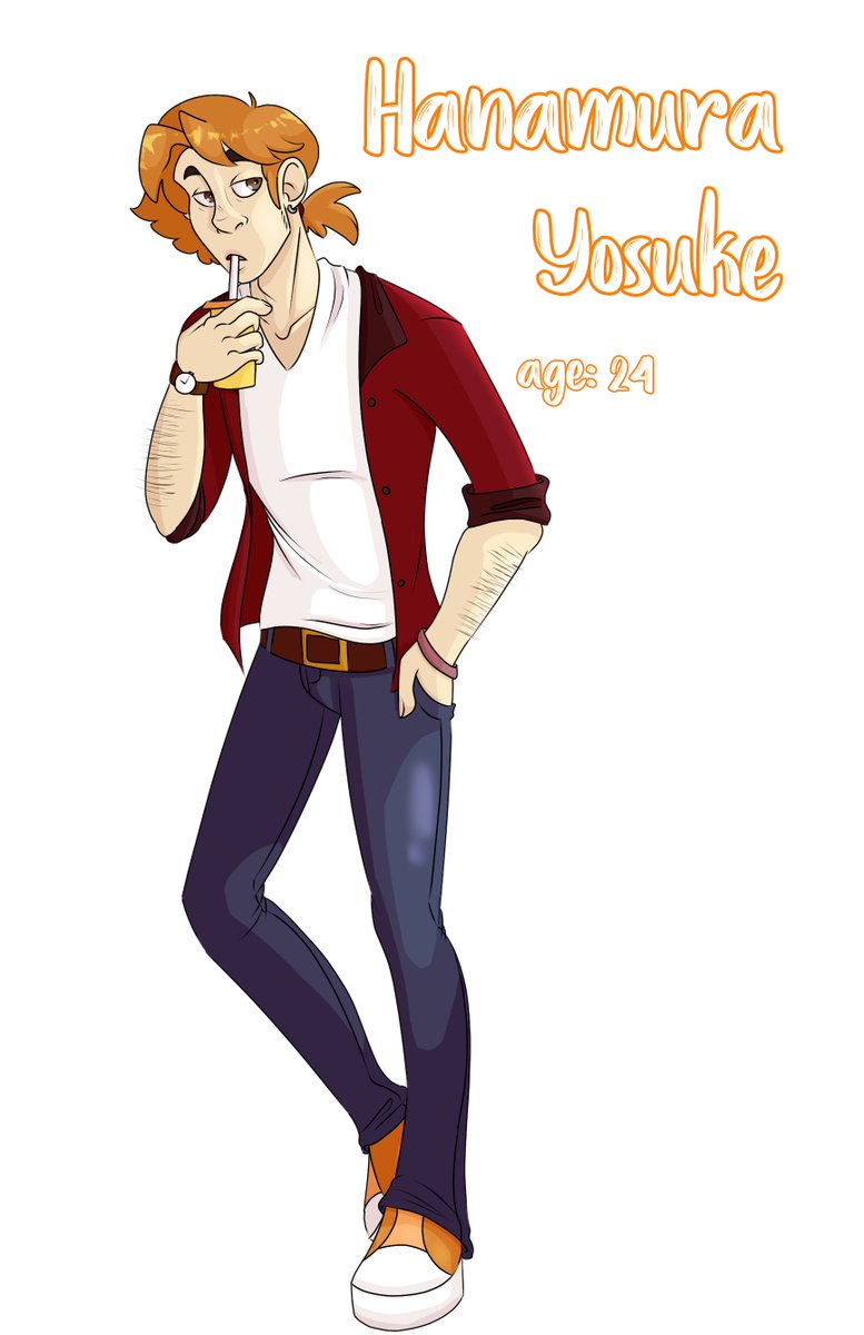 i'm still bad at art challenges. have an adult yosuke instead!