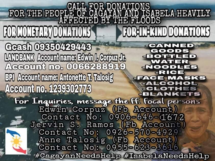 Hi, I'm Mauro Mangsat Domingo from Isabela Province and I'm one with this initiative! Let us together show our fellows that we care and support them specially in this time of calamity. 
CTTO:
#BangonISAbela
#BangonLambakngCagayan
#IsabelaExists
#BANGONLAMBAK
#2getherWeWillRise