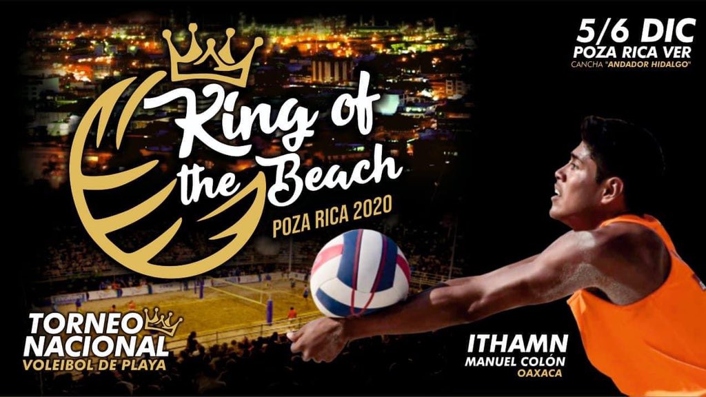 vbpmex's tweet photo. KING Of The Beach Poza Rica Recibe con gran honor al GRAN Campeón de la primera Edición de esta justa deportiva.     
#ITHAMNColón, de Oaxaca de Juárez. 🏐🇲🇽✔️ #vbpm #VoleibolDePlayaMexico https://t.co/eFvIbGuAXI