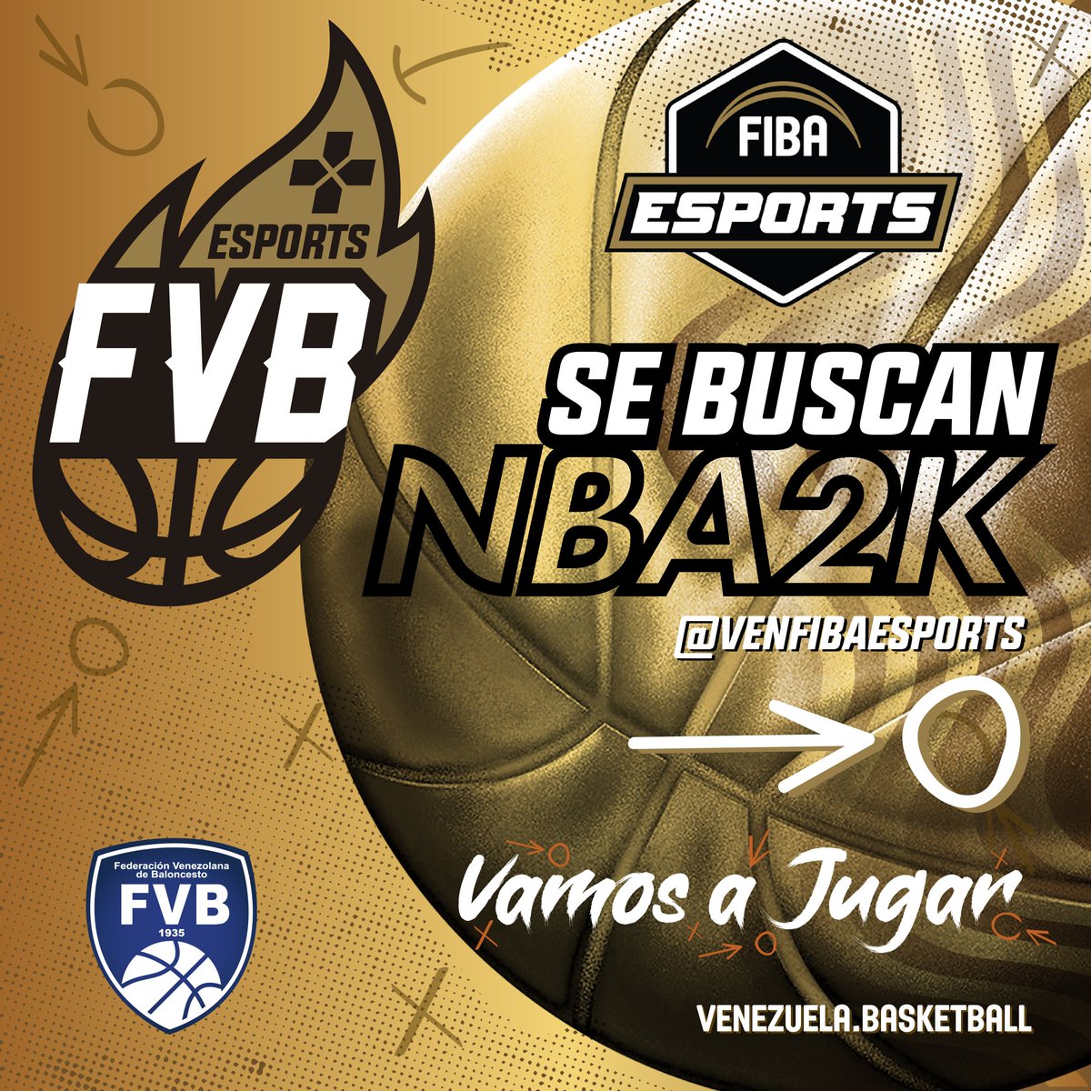 VENFIBAEsports's tweet photo. 🚨ATENCIÓN🚨
Estamos buscando a los mejores jugadores de @NBA2K de Venezuela, rumbo al FIBA ESPORT OPEN II
 🇻🇪🏀🎮
@FVBbasketball
@FVDE_Oficial https://t.co/fiMIojoVAX