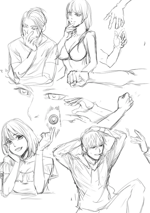 今日の練習
手や動きに自然さを与えるのは難しいですよね～ 