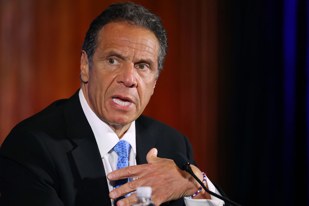 OANN's tweet image. Gov. Cuomo: N.Y. ready to sue if vaccine withheld from state - oann.com/gov-cuomo-n-y-… #OANN