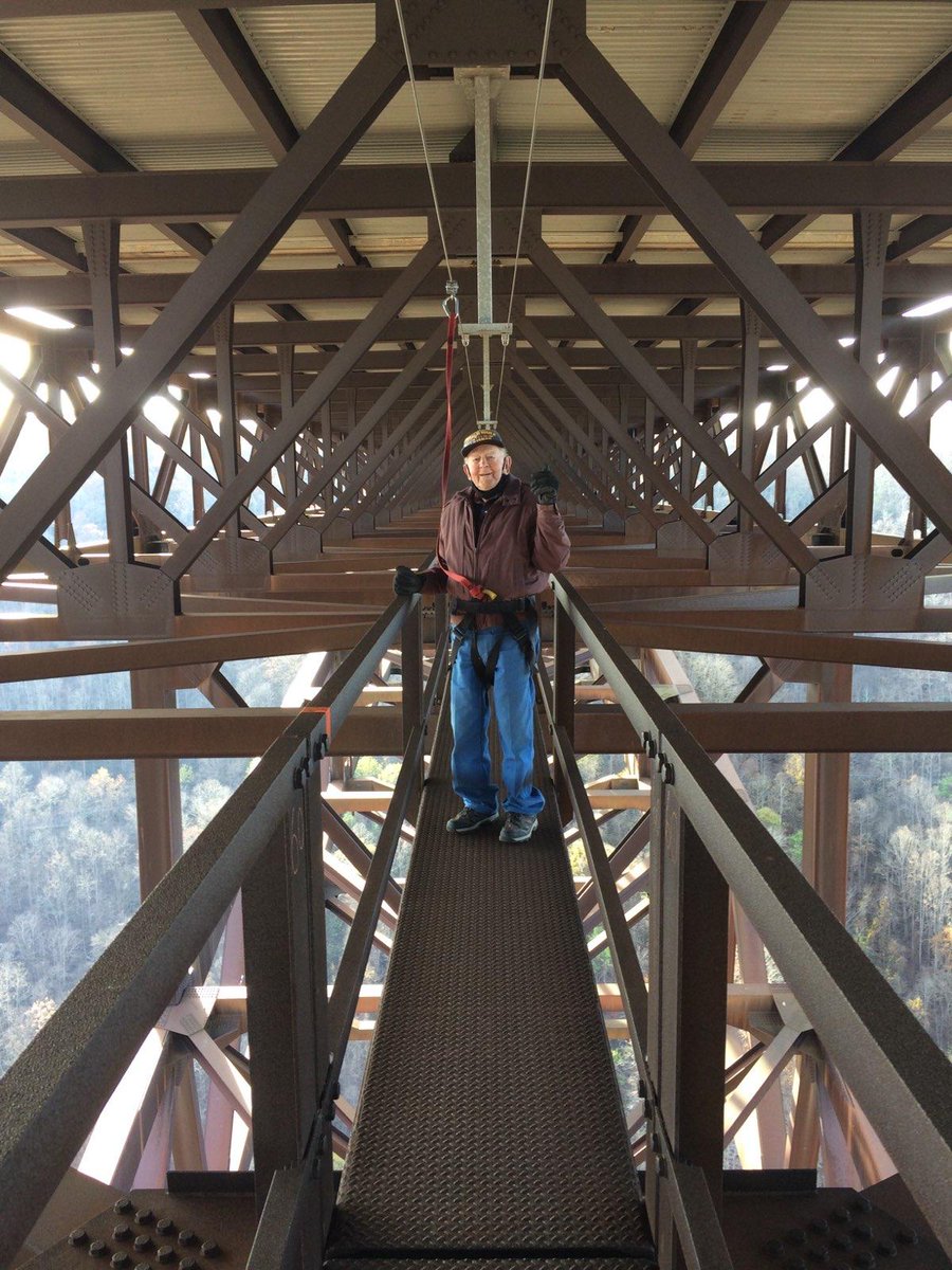 Congrats to Jim Hall Bolt, West Virginia, age of 96, he becomes Bridge Walk's oldest guest ever.
"There isn't an age limit on adventure." -Author unknown