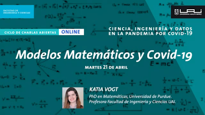 FourierGauss's tweet photo. Conferencia: "MODELOS MATEMÁTICOS Y COVID-19". Por:  Katia Vogt. PhD en Matemáticas (Purdue, EEUU). Profesora de la Facultad de Ingeniería y Ciencias. Universidad Adolfo Ibañez. Chile. En el siguiente enlace de youtube se puede acceder a dicha conferencia:
https://t.co/8IDZu1kkN9 https://t.co/t5EdLOevXO