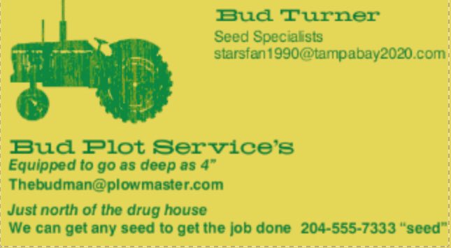 With the ground startin to get as hard as a groom on his wedding night. <a href="/_Halloranm/">Matt Halloran</a> slotted us in for a contest winner. He has a wide range of feed seeds available for your plot. If he doesn’t have what you need he has a agronomist across the back lane. Free wind socks with entry