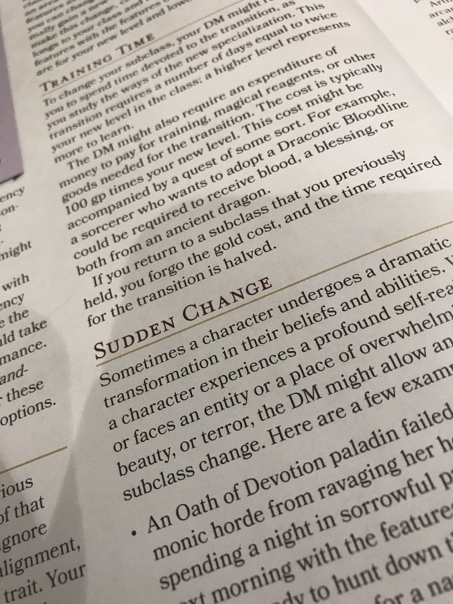 You can change your subclass too. My table will see this happen, I know it.