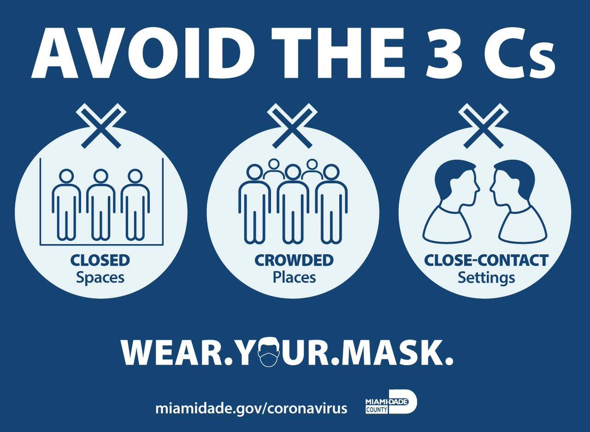 Here is today’s New Normal Dashboard for Miami-Dade County: miamidade.gov/information/li… #MaskUpMiami!