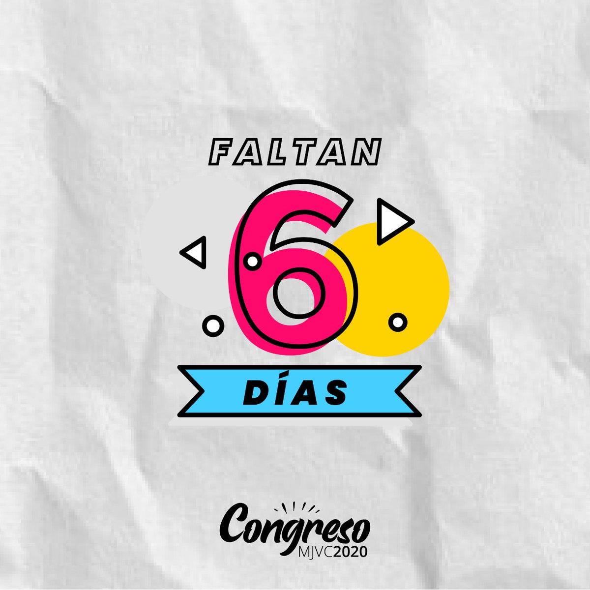 congresomjvc20's tweet photo. ¡Sólo quedan 6 días! Recuerda registrarte aquí: https://t.co/UDdliu3gHC https://t.co/ncKkUhRLKX