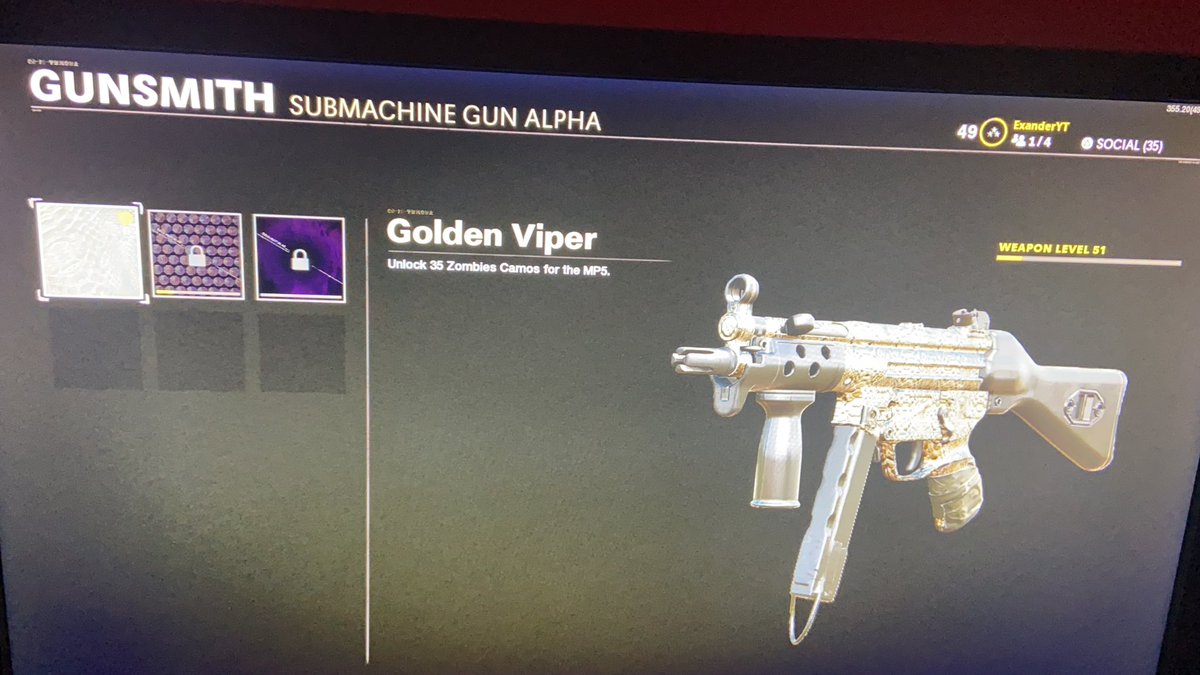 Exander_'s tweet image. Zombies Mp5 ✅