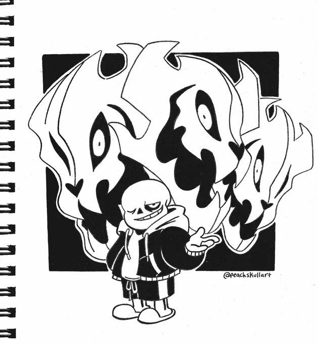 *if you take another step forward...you are really not going to like what happens next.
#undertale #sans #genocideroute #gasterblasters 