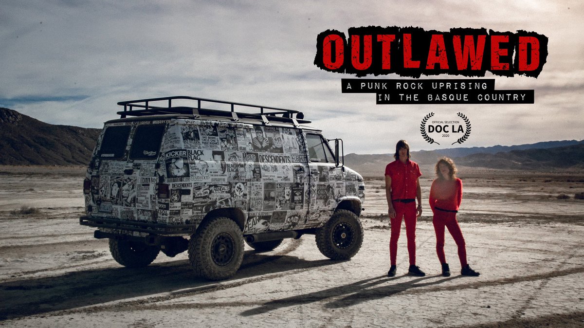 DOCLAfest's tweet photo. 2020 @DOCLAfest Best Director Award — Andrew Nethery @nethervision for OUTLAWED: A Punk Rock Uprising in the Basque Country https://t.co/mo3MWzPlqp #docla #punkrock #basque #doclafest https://t.co/uCmEGGGd95