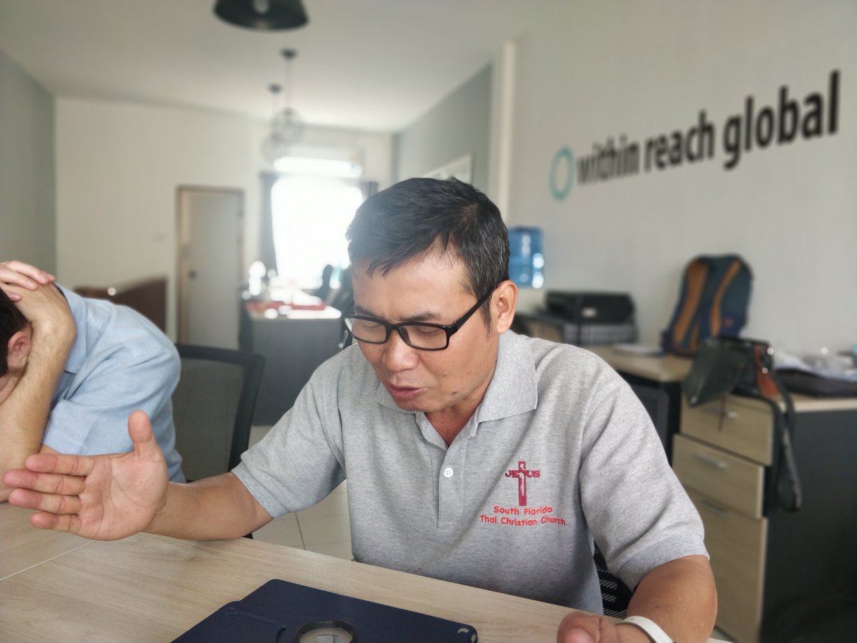 davidjoannes's tweet image. The @within_reach multicultural staff (Thai, Karen, Chinese, Filipino, American) are praying for the ministry to unreached people groups, praying against persecution, and praying for spiritual awakening! Yes, Lord!