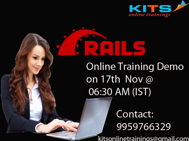 kits_trainings's tweet photo. #Kits Online Trainings invites you to enroll for the free demo session on #ruby_on_rails by live industry experts on 17th Nov 06:30AM (IST)
https://t.co/UspPy6LD88
#ruby #rails #rubyonrails #rubycourse #rubytraining #kits
Email : kitsonlinetrainings@gmail.com
phone: 9959766329 https://t.co/jwlhAZ7hZr