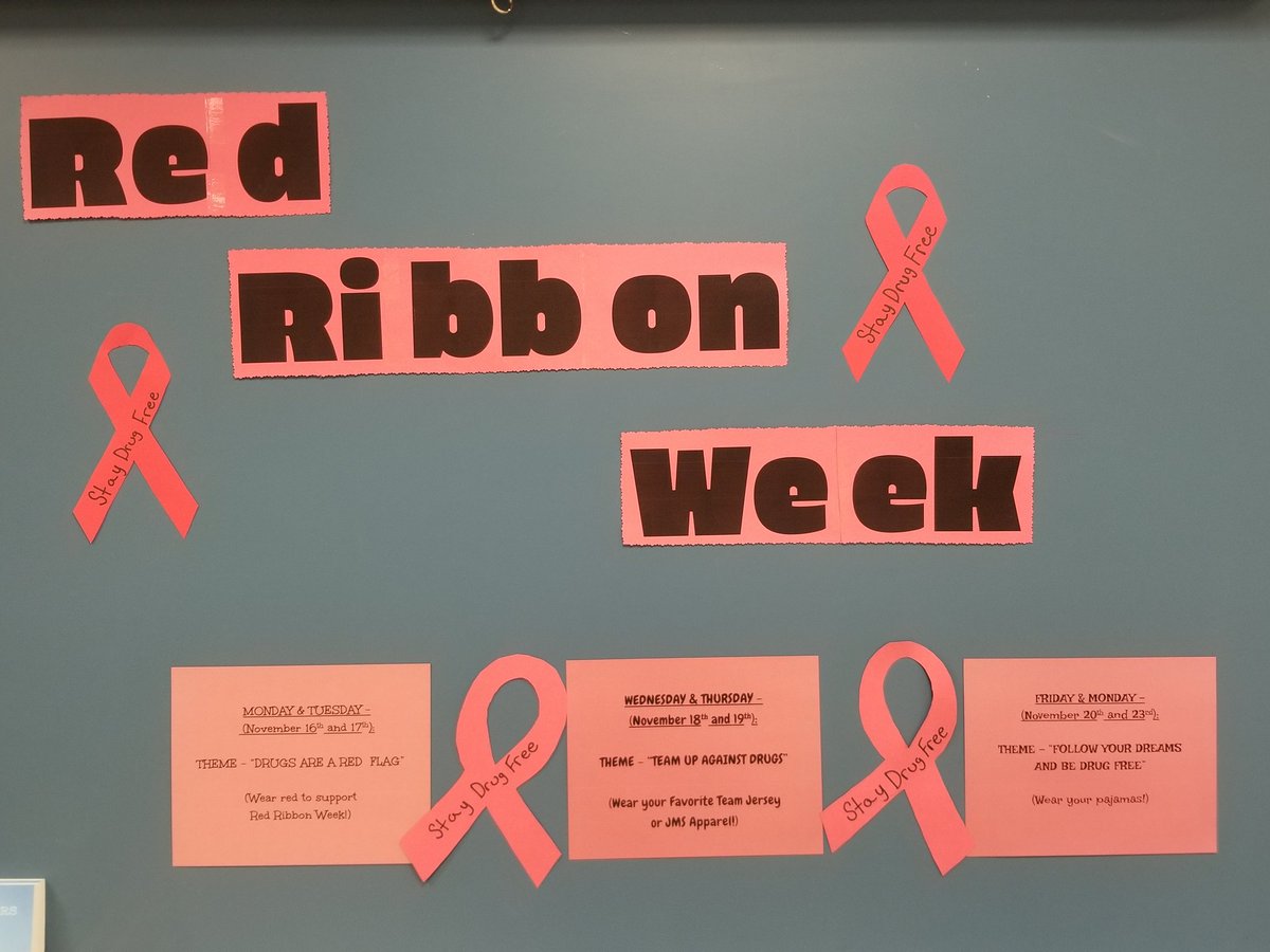 Get ready for Red Ribbon Week at JMS.
<a href="/JerichoMS/">Jericho MS</a> @JerichoUFSD