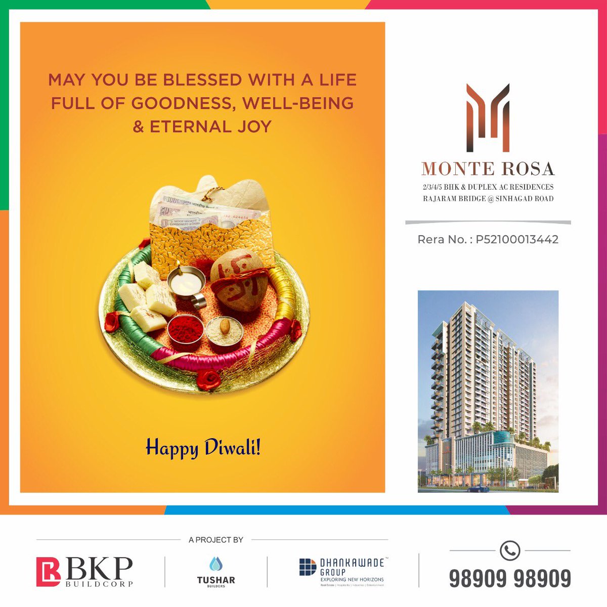 BkpPune's tweet image. Just like the colours of rangoli, hope this Diwali brings new smiles, undiscovered avenues, and different perspectives and unbound happiness. Have a wonderful Diwali and a great New Year!

bkp.in/projects/monte…

#bkpbuildcorp #bkpgroup #monterosa #happydiwali #diwali  #wishes