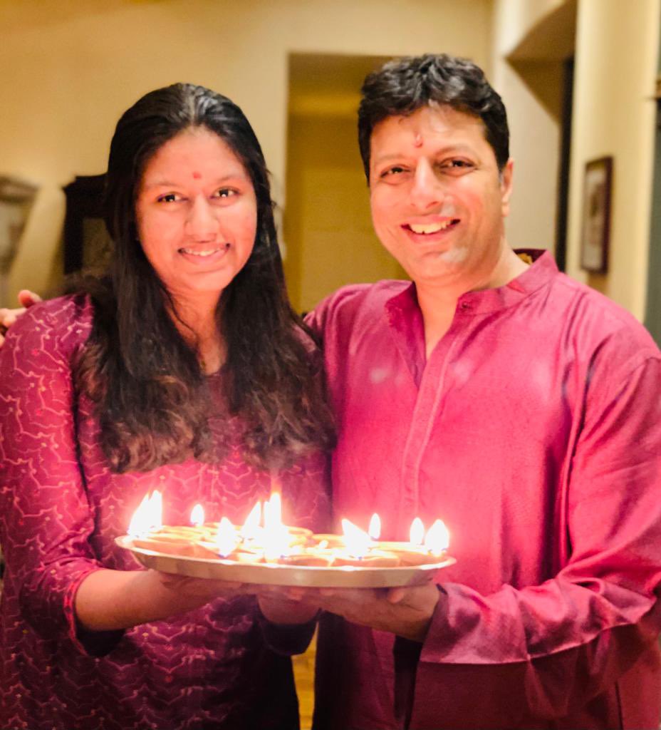 Amit Agarwal Enjoyed Celebrations With Family My Daughter Joined Me In This Picture To Wish You Good Health And Happiness