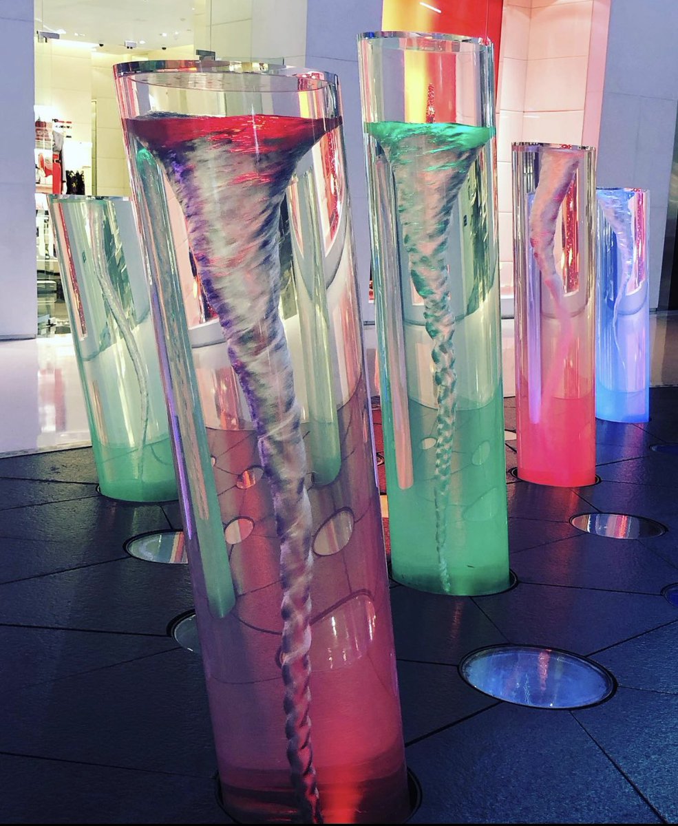 McAndrewTravels's tweet photo. We walked around The Shops at Crystals mall in Paradise, Nevada. We saw lots of neat things including these water vortex sculptures. They’re pretty mesmerizing and awesome!!! 💯🌇😉 #shopsatcrystals #watervortex #lasvegas #nevada https://t.co/atgi6Y8nQT