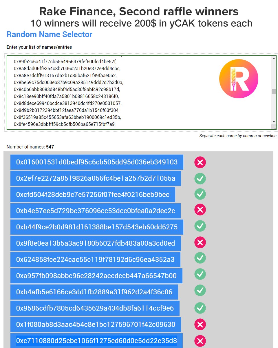 Rake Finance tweet media