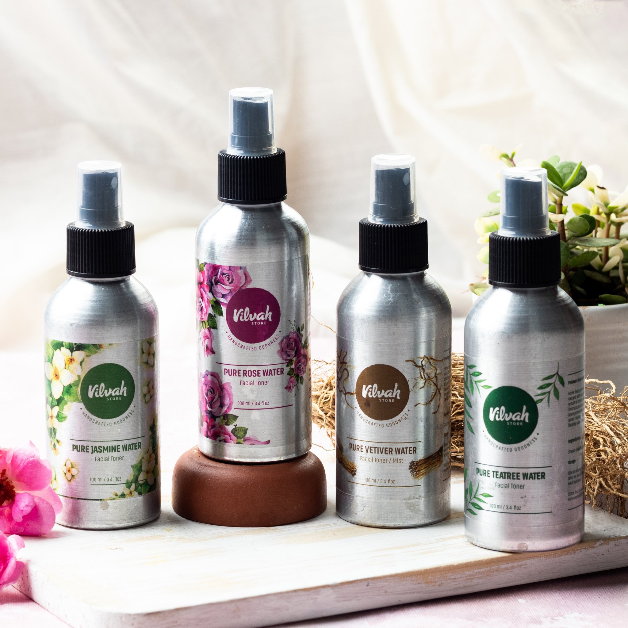 vilvah pure rose water toner