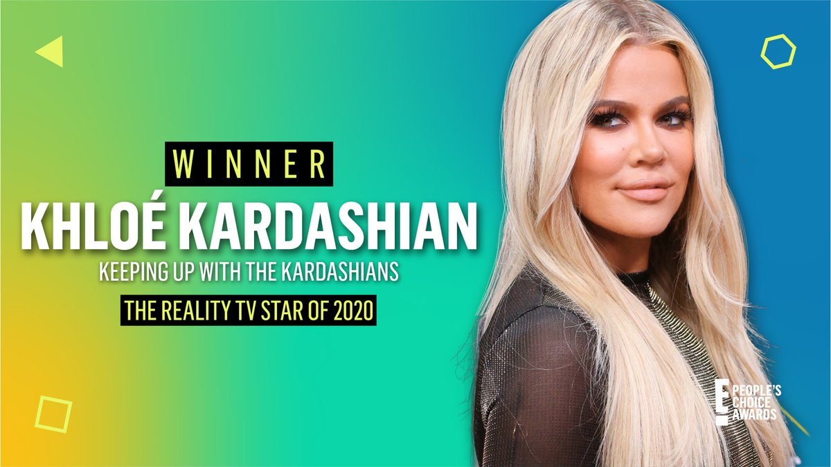 Our kween Koko took home the @PeoplesChoice Award for #TheRealityStar of 2020! 😍 Congrats, @KhloeKardashian! #PCAs https://t.co/Wn2d6JfbNG