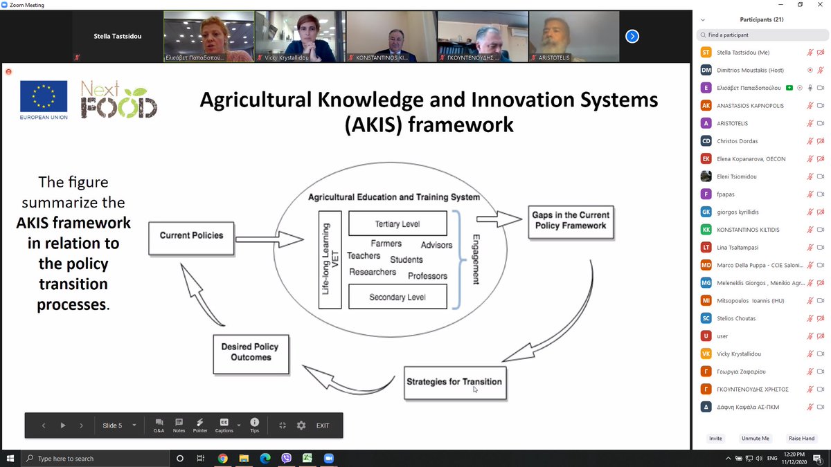 Workshop for the “Identification of strategies for improving the educational policy network”

Agronutritional Cooperation of the Region Central Macedonia organized an on-line workshop with policy makers on the 12th of November 2020.
platform.nextfood-project.eu