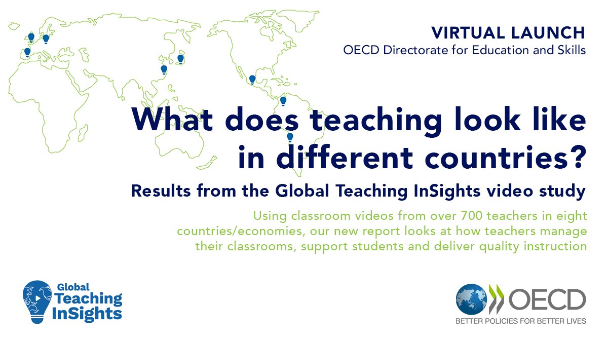 🔴 LIVE NOW: What does teaching look like in different countries? 👩‍🏫👨‍🏫

I'm unveiling results from our #GlobalTeachingInSights video study and taking your questions!

📽️ Watch now 👉 facebook.com/OECDEduSkills/…