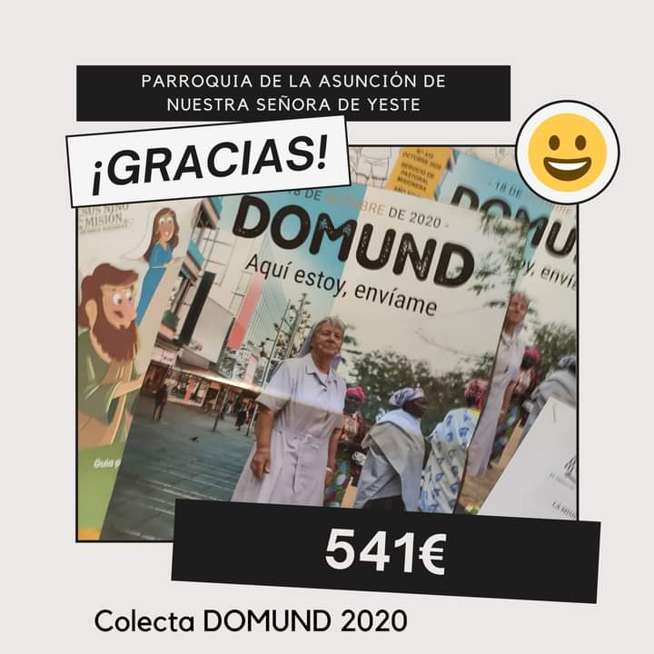 MisionesAB's tweet photo. Hoy desde Parroquia de La Asunción de Ntra. Sra. de Yeste (Albacete) nos hacen llegar con mucha alegría su aportación del #Domund2020. Gracias por esta alegría compartida, y por vuestro espíritu misionero. ¡A seguir así!
#Yeste https://t.co/60OB3YiHAV