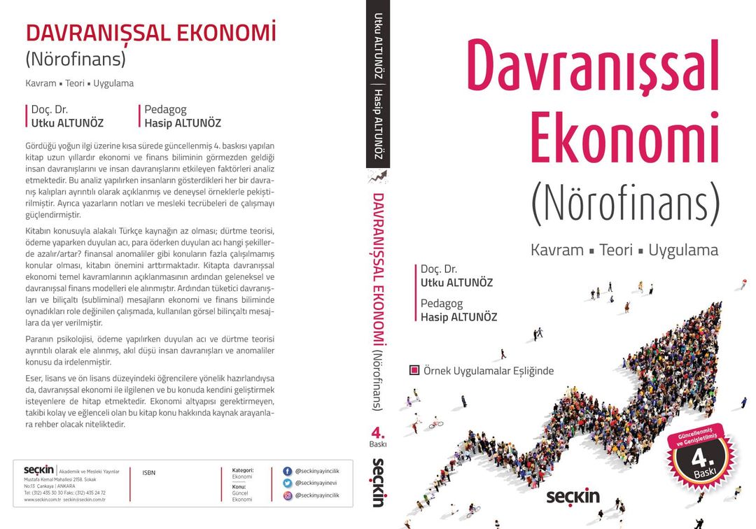 Zerre kadar ticari kaygı gözetmeden 2 kitabımı piyasa oyuncularının okumasını istiyorum. Biz gelişen ülkeyiz. 1 haftadır ve bugünkü BİST bunu gösteriyor. herd,aşırı tepki,PD/DD anomalileri..Neden keriz silkelemeye ikna oluyoruz..Nasıl basiretimiz bağlanıyor..Yatırımcı psikolojisi