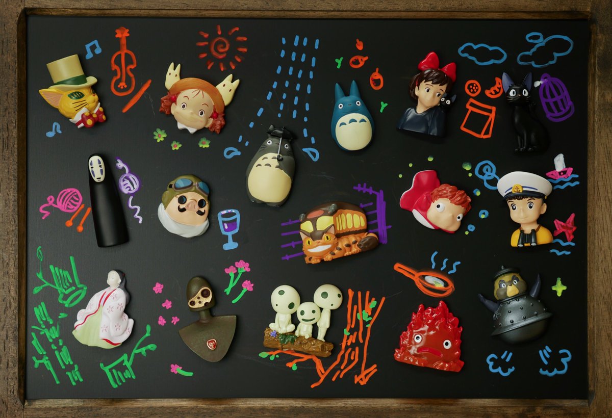 ⭐️新商品⭐️ ジブリがいっぱいマグネット🌱💓 . スタジオジブリ作品