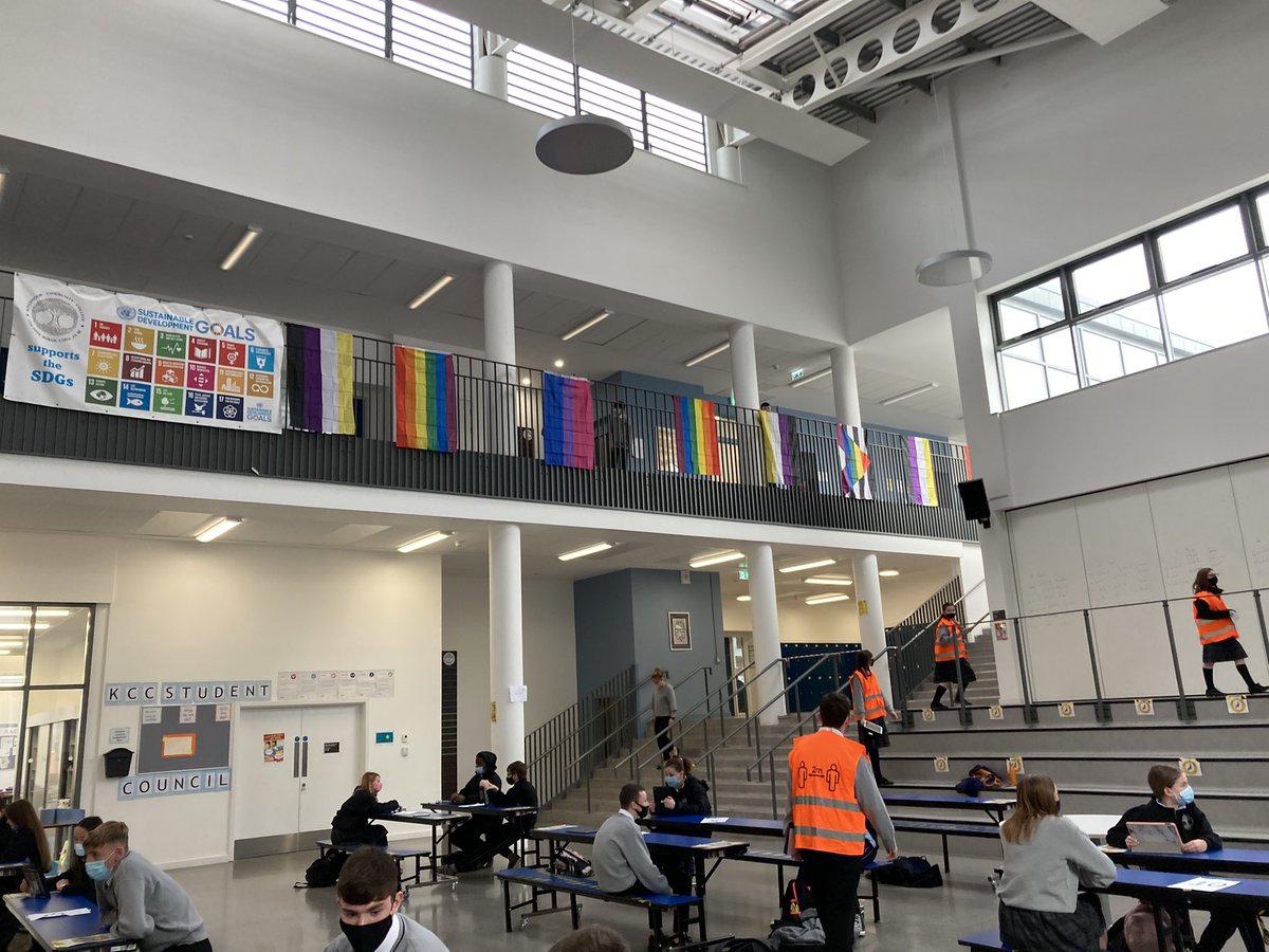 GuinnaneKatie's tweet photo. Indoor flags are flying @Kingswoodcc16 #StandUp2020 https://t.co/zXBz9rcoIT