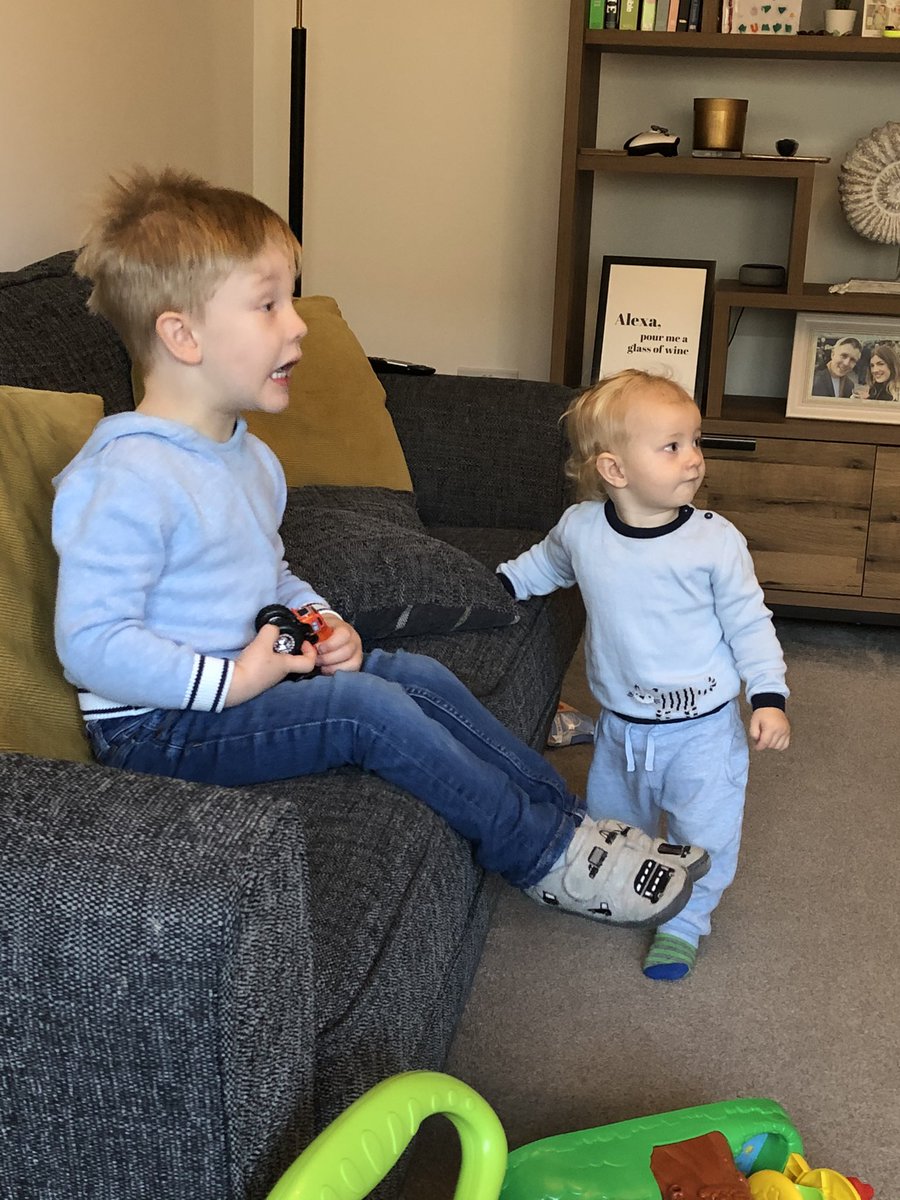lucyhmason's tweet photo. My first experience of working while looking after children - wish me luck! Treat time for them - a film. Anything that works, right?😂
#MondayMotivation #isolationbabies https://t.co/jbNW6p1X03