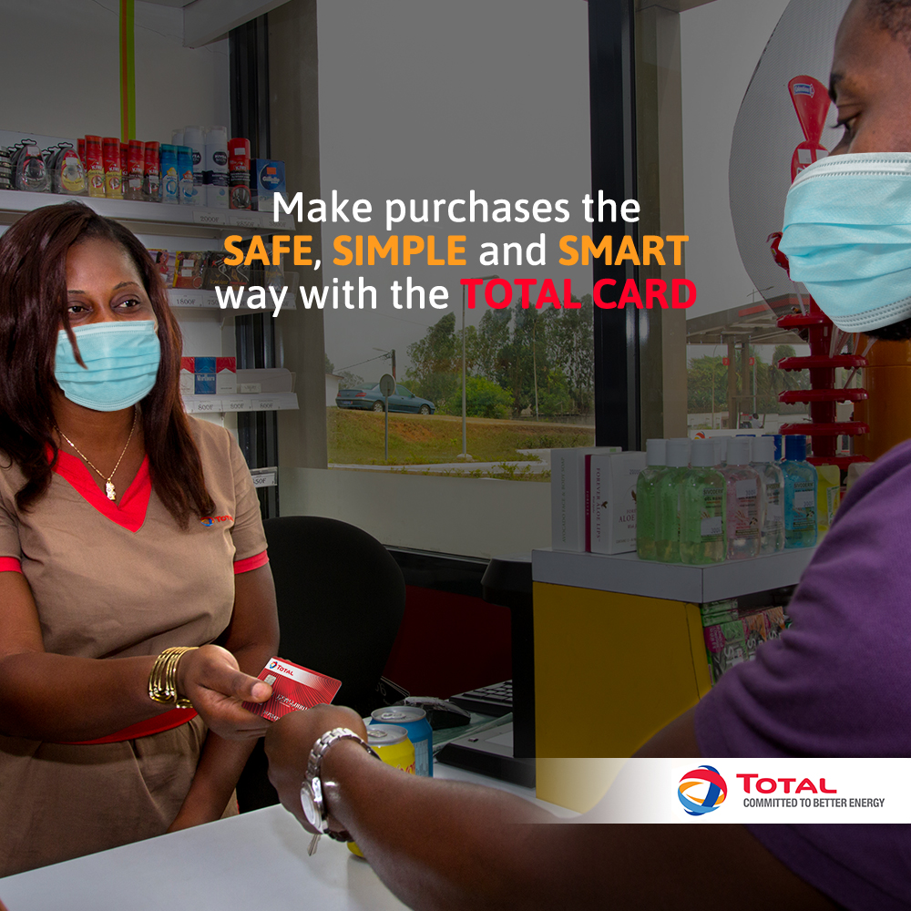 TotalEnergiesGH's tweet photo. With the Total Card you no longer need to carry cash. Your Total Card can be used for FUEL, LUBRICANTS, in the BONJOUR SHOPS, CARWASH and also for SERVICING at any Total Service Station.
#TotalGhana
#TotalCard https://t.co/qvnpMOqR91