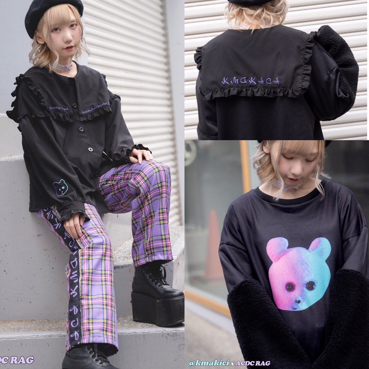 くまきち×ACDC RAGｺﾗﾎﾞ服第2弾☕︎ 先行予約の受付してるよ よかったら