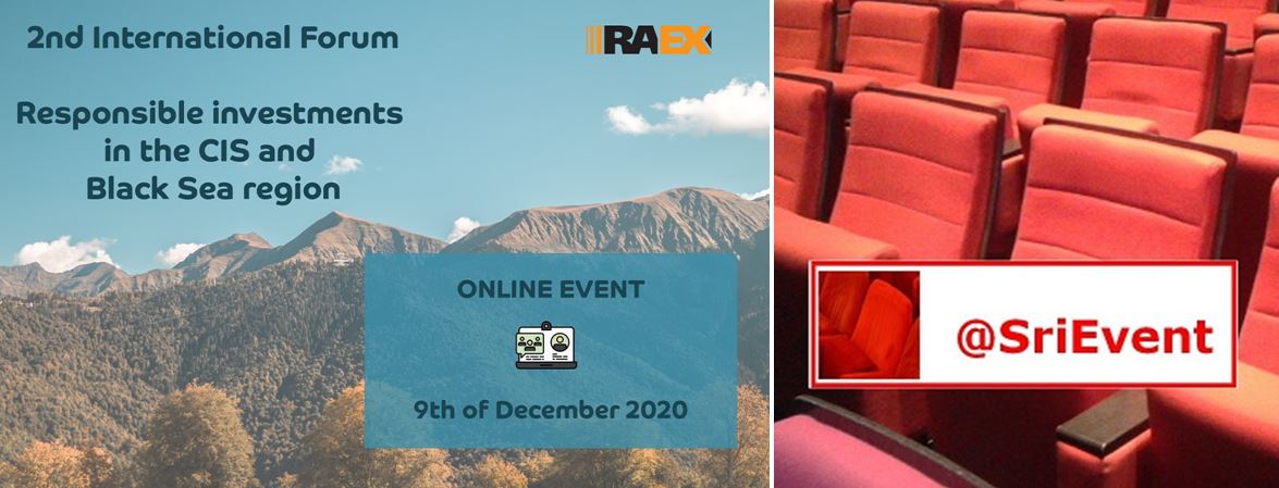 SriEvent's tweet photo. #SriAgenda coming soon 📢 

#RAEX2020 - #TwitterInterview w/ 
🎙 Svetlana Grishankova, Managing Director @RaexEurope 

in view of 
#RAEX2020 - 2nd International Forum: #ResponsibleInvestments in the #CIS and #BlackSea region - #Dec9 

#sustainablefinance #sri #esg 

#staytuned https://t.co/BlEWiOrI6i