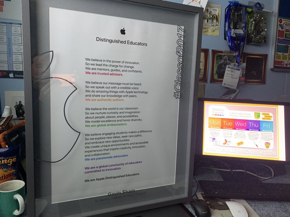 Gavin_Sharp_73's tweet photo. I was utterly certain this was going to be the new #iphone12Pro especially with the coincidental delay, however, I’m really happy with the pro framing by Colm @CladdaghFraming Can now take pride of place #AppleEDUchat #ADE2020 #AppleTeacher #ADEFestivalofLearning #VeryHappy https://t.co/NFkP4E8TH3