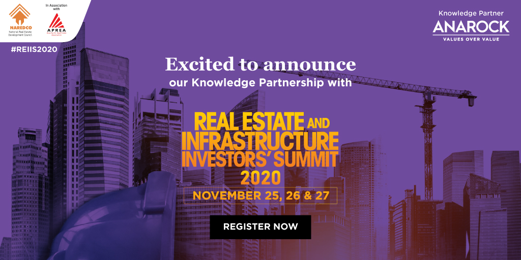 ANAROCK's tweet photo. Gear up for Real Estate and Infrastructure Investors’ Summit – 2020. Click here to register: https://t.co/VDie0EfLAU #KnowledgePartner #IndianRealEstate #PanelDiscussion #InvestorsSummit @TheAnujPuri @ShobhitPEMind @NaredcoWest https://t.co/3o1kt254EN
