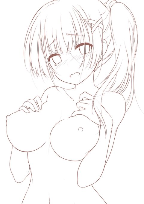 #皆さん線画と塗った後を見せてください
ちょっと古い絵だけど・・ 