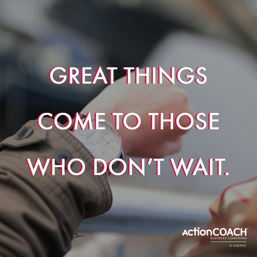 JGC_ActionCOACH's tweet photo. We often hear that people are waiting before they start creating business strategies but don’t wait around because things won’t happen, start now and we will be there for you! If this is something that interests you click the link in our bio or send us a private message! https://t.co/4CFPds3roP