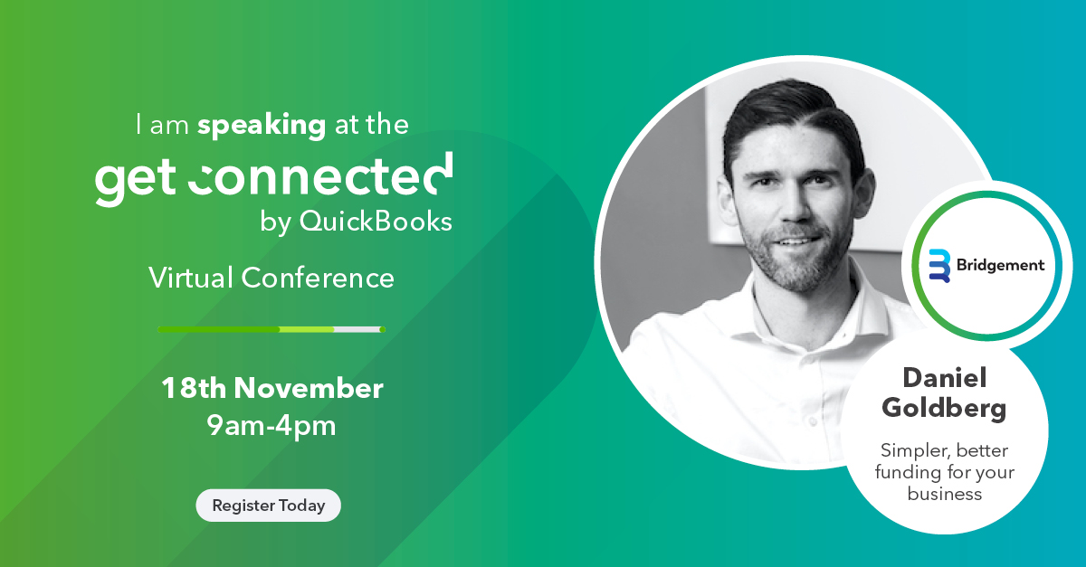 Bridgement_ZA's tweet photo. 📣2 days until the Get Connected event hosted by @QuickBooks! 

🗣Join our session at either 10.35am or 12.40pm - we'll be discussing simpler, better funding for SMEs &amp; how to recover from the economic downturn.

🎟Register for free here: https://t.co/8kwSpjSXNq 

#QBGetConnected https://t.co/5B86egcSA8