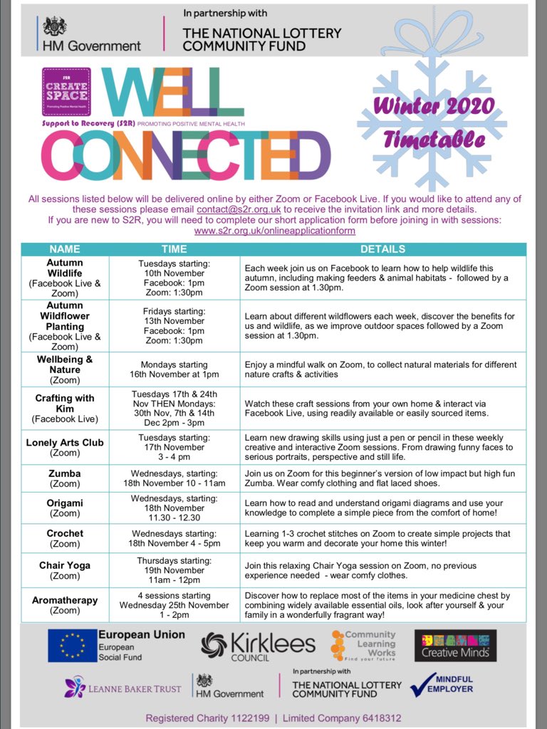 S2R Create Space (@createspaces2r) on Twitter photo Don't forget all you people of #kirklees - we have some fab #free online activities available, just email contact@s2r.org.uk to book your place #zumba #yoga #crafts #art <a href="/SyngentaHD2/">Syngenta Huddersfield</a> <a href="/RecColCalKirk/">Calderdale & Kirklees Recovery & Wellbeing College</a> <a href="/BrighouseArts/">Brighouse Arts Festival</a> @CLWKirklees <a href="/KirkleesCouncil/">Kirklees Council</a> <a href="/allofusinmind/">SouthWestYorkshire Partnership NHS FoundationTrust</a> <a href="/FusionHousing/">Kirklees Fusion</a> Don't forget all you people of #kirklees - we have some fab #free online activities available, just email contact@s2r.org.uk to book your place #zumba #yoga #crafts #art <a href="/SyngentaHD2/">Syngenta Huddersfield</a> <a href="/RecColCalKirk/">Calderdale & Kirklees Recovery & Wellbeing College</a> <a href="/BrighouseArts/">Brighouse Arts Festival</a> @CLWKirklees <a href="/KirkleesCouncil/">Kirklees Council</a> <a href="/allofusinmind/">SouthWestYorkshire Partnership NHS FoundationTrust</a> <a href="/FusionHousing/">Kirklees Fusion</a>