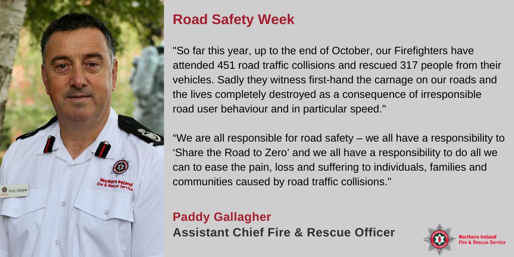 NIFRSOFFICIAL's tweet photo. This week is #RoadSafetyWeek2020. We are urging drivers and riders to take the time this week to think about their road behaviour, and slow down. There is no need to speed. https://t.co/xlasjxQ7Ha #SaferTogether https://t.co/c9DWFClB19
