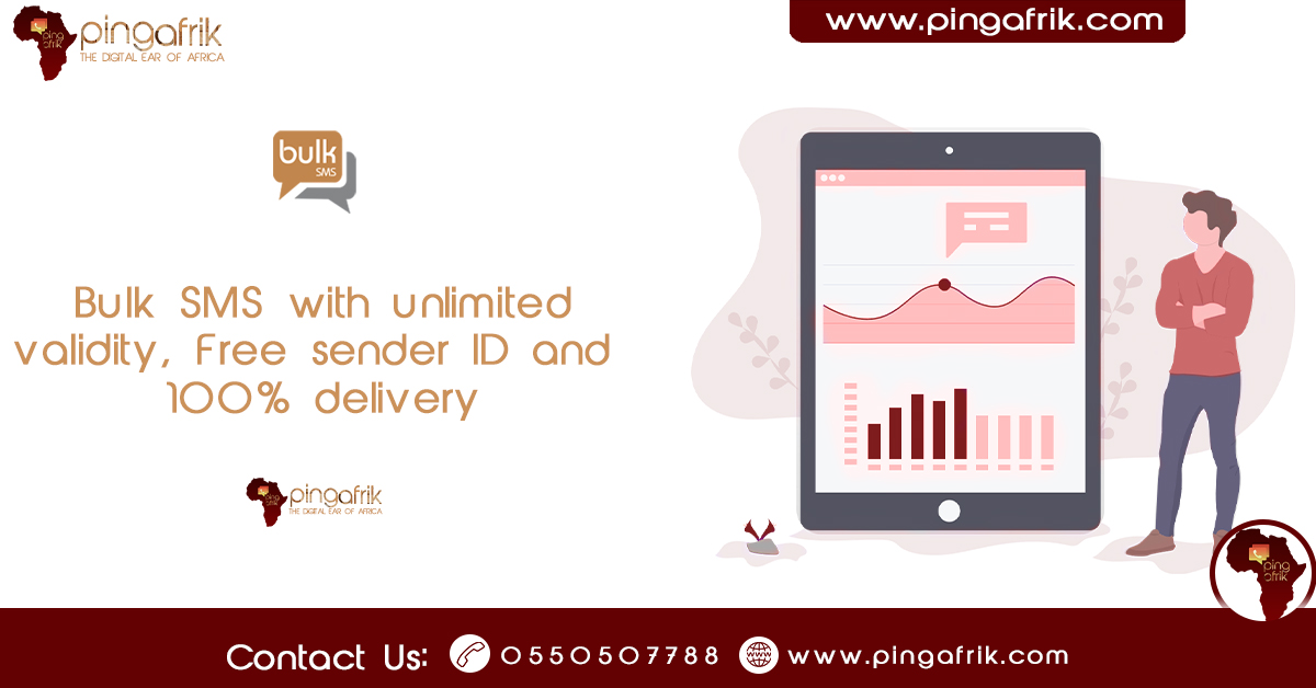 pingafrik's tweet photo. If you are thinking of promoting your business online through Bulk SMS marketing, PingAfrik is the company for you. We provide transactional and promotional SMS and SMS API gateway. 
Visit:-www.pingafrik.com
Contact:-0550507788

#joysms #DigitalMarketing #bulksms #shoutsony https://t.co/vlc044I3Nu
