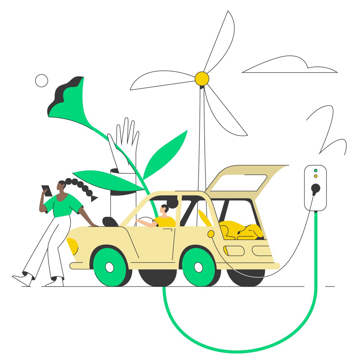 illo for my buddy @jankeesvw who is working on better ways to charge electric cars.

https://t.co/eMn8UJo9c2 